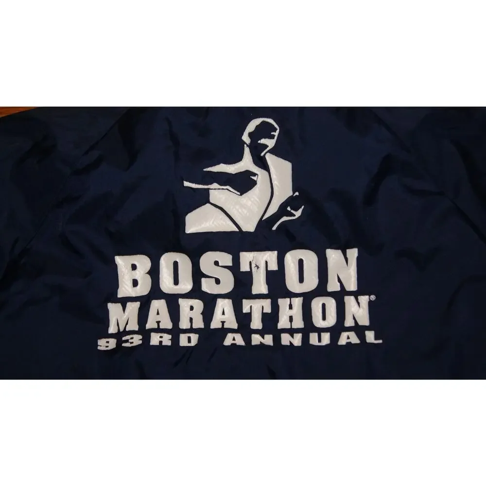 VTG Boston Athletic Association 93rd Boston Marathon 1989 Adidas Zip Jacket XL